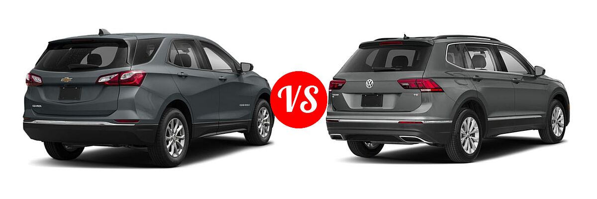 2018 Chevrolet Equinox SUV L / LS vs. 2018 Volkswagen Tiguan SUV S / SE / SEL / SEL Premium - Rear Right Comparison