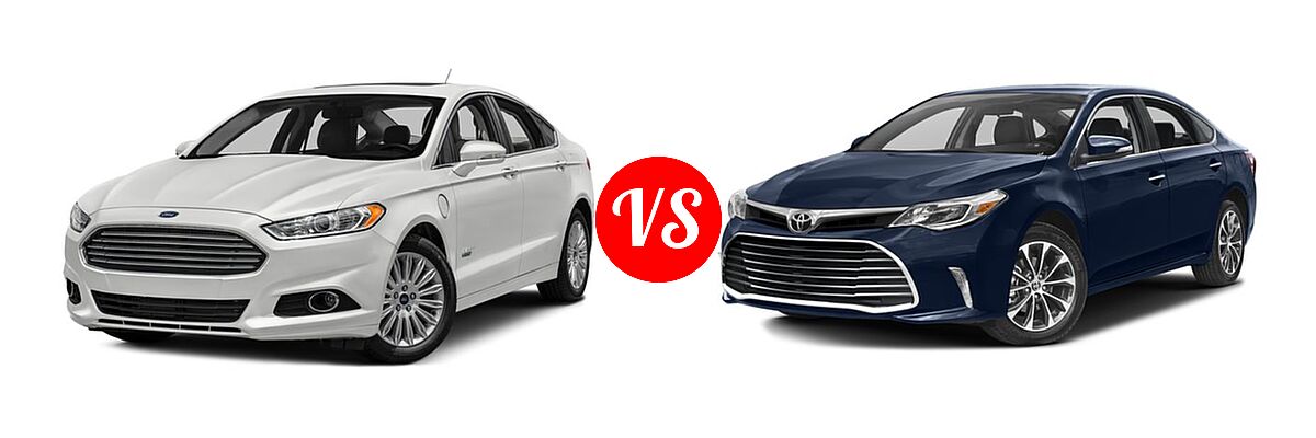 2016 Ford Fusion Energi Sedan SE Luxury / Titanium vs. 2016 Toyota Avalon Sedan Touring / XLE / XLE Plus / XLE Premium - Front Left Comparison