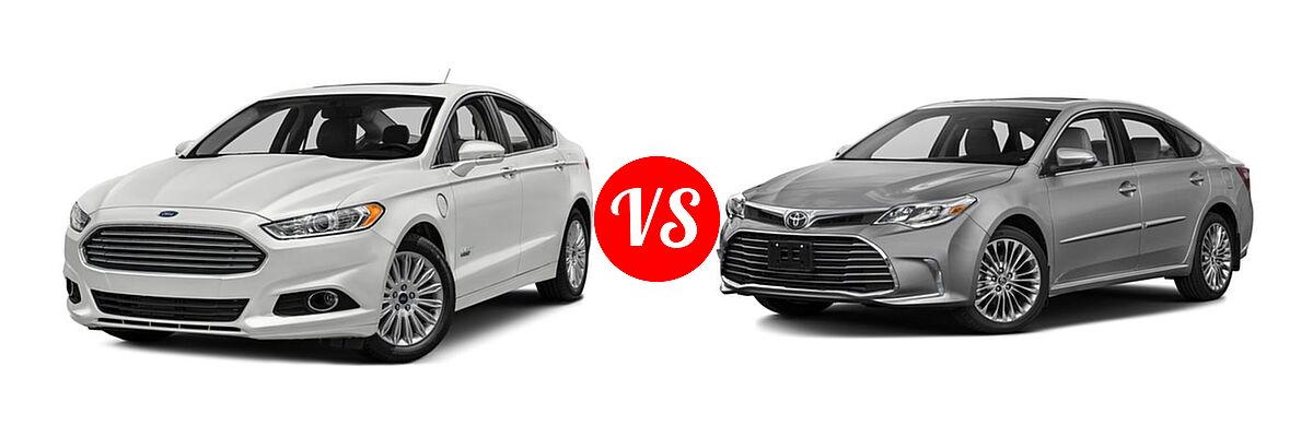 2016 Ford Fusion Energi Sedan SE Luxury / Titanium vs. 2016 Toyota Avalon Sedan Limited - Front Left Comparison