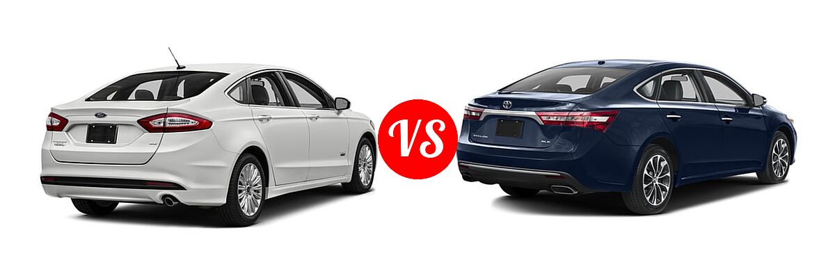 2016 Ford Fusion Energi Sedan SE Luxury / Titanium vs. 2016 Toyota Avalon Sedan Touring / XLE / XLE Plus / XLE Premium - Rear Right Comparison