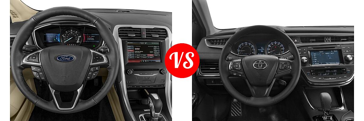 2016 Ford Fusion Energi Sedan SE Luxury / Titanium vs. 2016 Toyota Avalon Sedan Touring / XLE / XLE Plus / XLE Premium - Dashboard Comparison