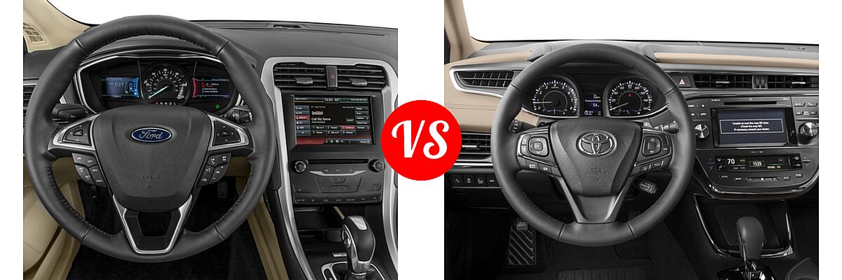 2016 Ford Fusion Energi Sedan SE Luxury / Titanium vs. 2016 Toyota Avalon Sedan Limited - Dashboard Comparison