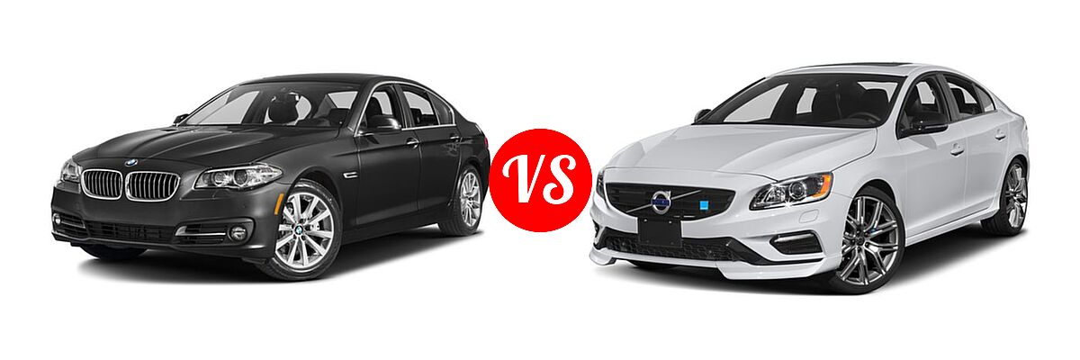 2016 BMW 5 Series Sedan 535i / 535i xDrive vs. 2016 Volvo S60 T6 Polestar Sedan T6 Polestar - Front Left Comparison
