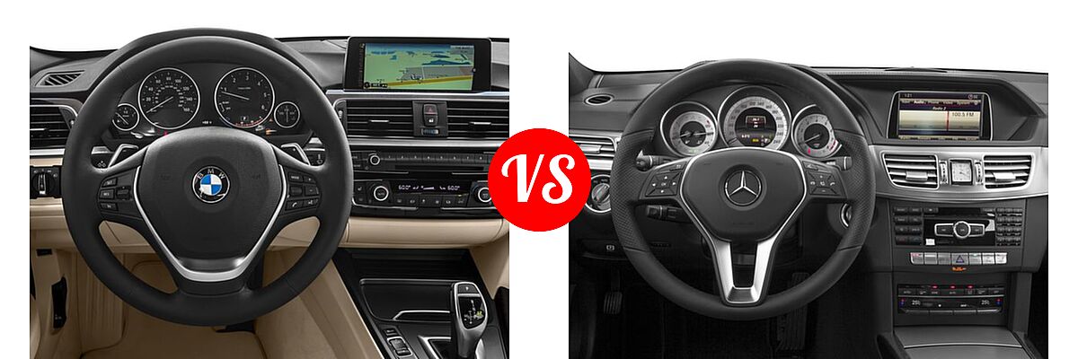 2016 BMW 3 Series Wagon Diesel 328d xDrive vs. 2016 Mercedes-Benz E-Class Wagon E 350 Luxury / E 350 Sport - Dashboard Comparison