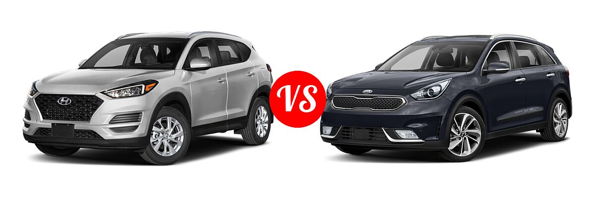 2019 Hyundai Tucson SUV SE / Value vs. 2019 Kia Niro SUV S Touring / Touring - Front Left Comparison