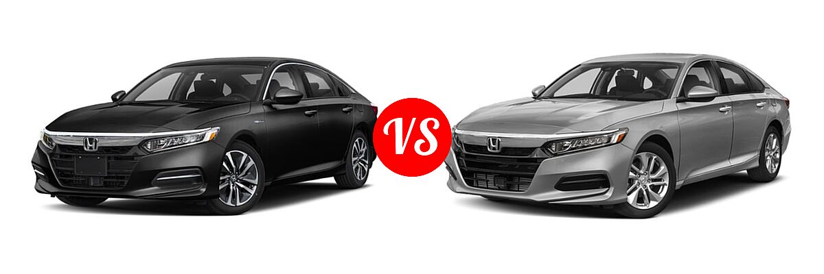 2019 Honda Accord Hybrid Sedan Hybrid Sedan vs. 2019 Honda Accord Sedan LX 1.5T - Front Left Comparison