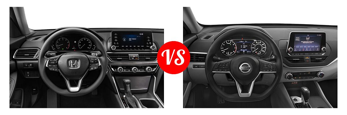 2019 Honda Accord Sedan LX 1.5T vs. 2019 Nissan Altima Sedan 2.0 Edition ONE / 2.0 Platinum / 2.5 Platinum / 2.5 S / 2.5 SL / 2.5 SV - Dashboard Comparison
