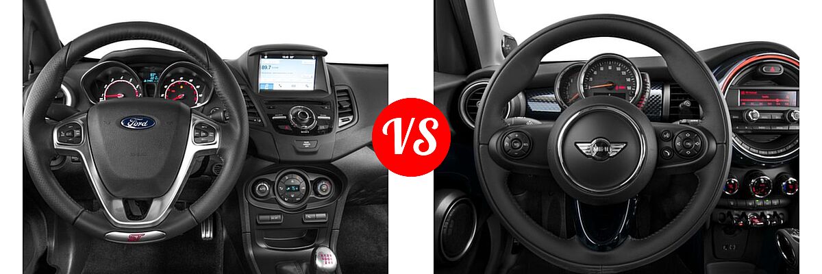 2017 Ford Fiesta ST Hatchback ST vs. 2017 MINI Hardtop 4 Door Hatchback S - Dashboard Comparison