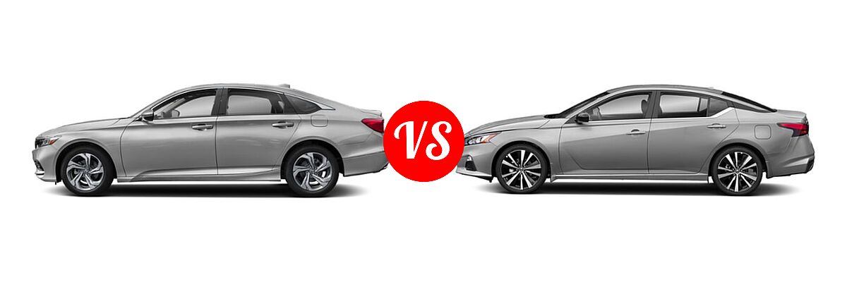 2019 Honda Accord Sedan EX 1.5T vs. 2019 Nissan Altima Sedan 2.0 SR / 2.5 SR - Side Comparison