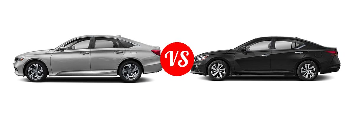 2019 Honda Accord Sedan EX 1.5T vs. 2019 Nissan Altima Sedan 2.0 Edition ONE / 2.0 Platinum / 2.5 Platinum / 2.5 S / 2.5 SL / 2.5 SV - Side Comparison