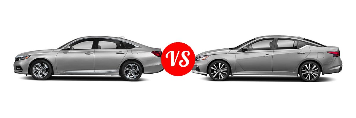 2019 Honda Accord Sedan EX-L 1.5T / EX-L 2.0T vs. 2019 Nissan Altima Sedan 2.0 SR / 2.5 SR - Side Comparison