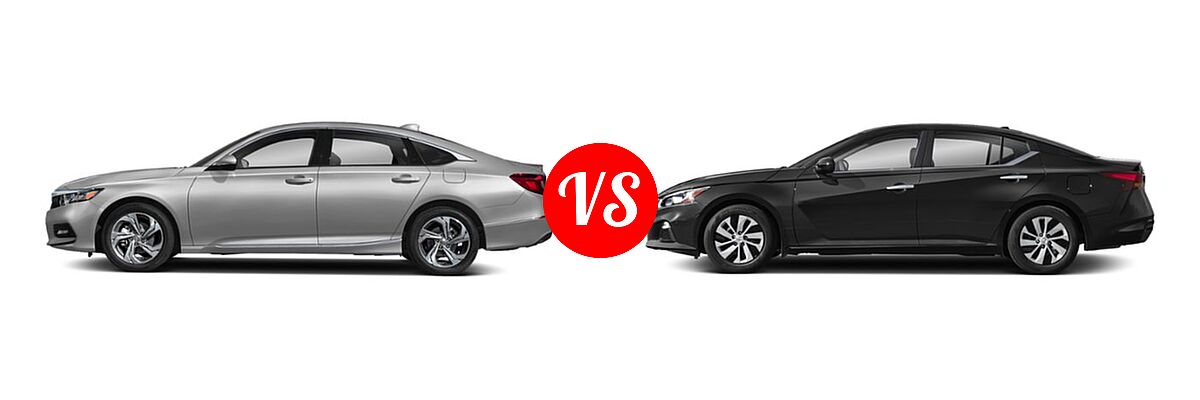 2019 Honda Accord Sedan EX-L 1.5T / EX-L 2.0T vs. 2019 Nissan Altima Sedan 2.0 Edition ONE / 2.0 Platinum / 2.5 Platinum / 2.5 S / 2.5 SL / 2.5 SV - Side Comparison