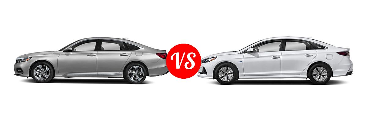 2019 Honda Accord Sedan EX-L 1.5T / EX-L 2.0T vs. 2019 Hyundai Sonata Hybrid Sedan Hybrid Limited - Side Comparison