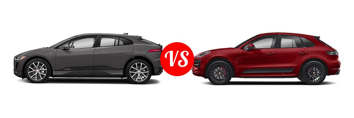 2019 Jaguar I-PACE SUV Electric First Edition / HSE / S / SE vs. 2020 Porsche Macan SUV GTS - Side Comparison