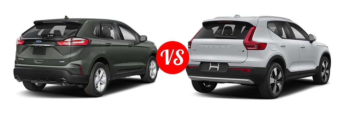 2019 Ford Edge SUV SE / SEL / ST / Titanium vs. 2019 Volvo XC40 SUV Momentum / R-Design - Rear Right Comparison