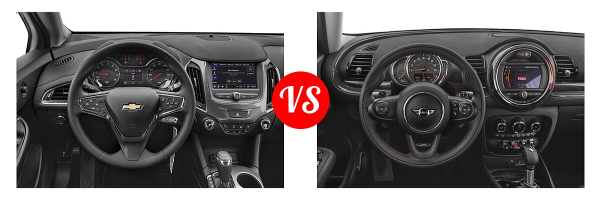 2019 Chevrolet Cruze Hatchback Diesel Diesel vs. 2019 MINI Clubman Hatchback Cooper / Cooper S - Dashboard Comparison
