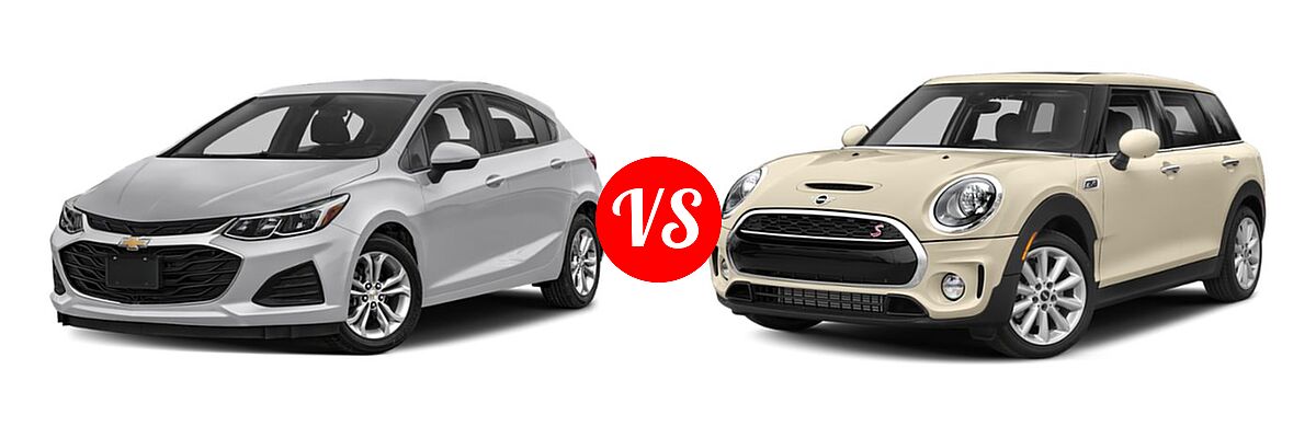 2019 Chevrolet Cruze Hatchback Diesel Diesel vs. 2019 MINI Clubman Hatchback Cooper / Cooper S - Front Left Comparison