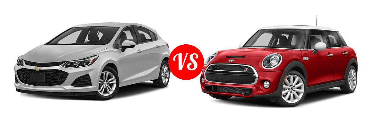 2019 Chevrolet Cruze Hatchback Diesel Diesel vs. 2019 MINI Hardtop 4 Door Hatchback Cooper FWD / S - Front Left Comparison