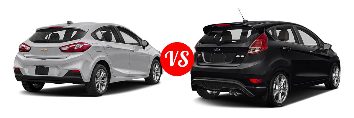 2019 Chevrolet Cruze Hatchback LS / LT / Premier vs. 2019 Ford Fiesta Hatchback ST / ST Line - Rear Right Comparison