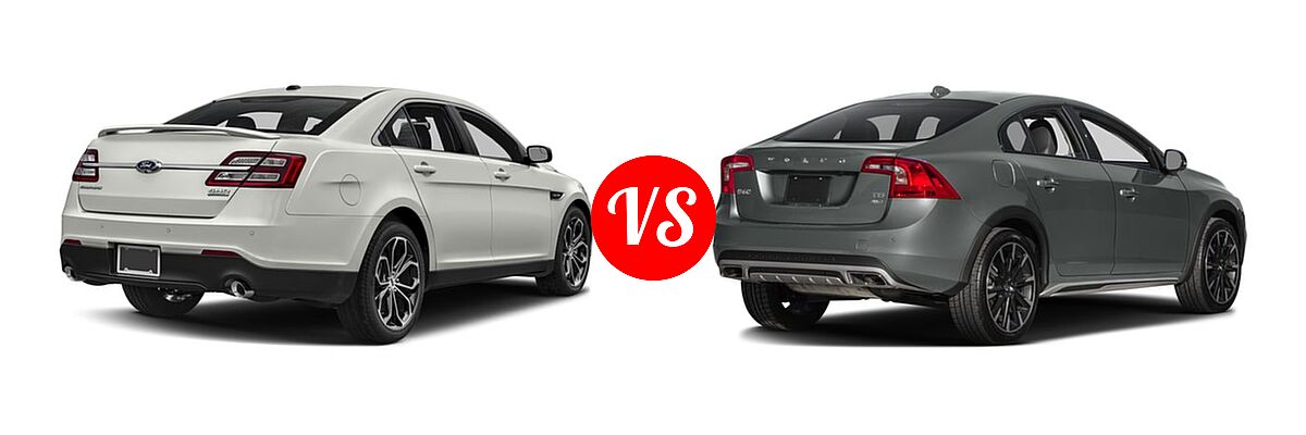 2017 Ford Taurus SHO Sedan SHO vs. 2017 Volvo S60 Cross Country Sedan T5 AWD - Rear Right Comparison