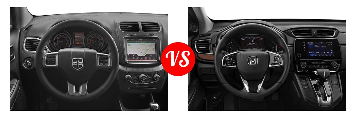 2019 Dodge Journey SUV Crossroad / SE vs. 2019 Honda CR-V SUV EX - Dashboard Comparison