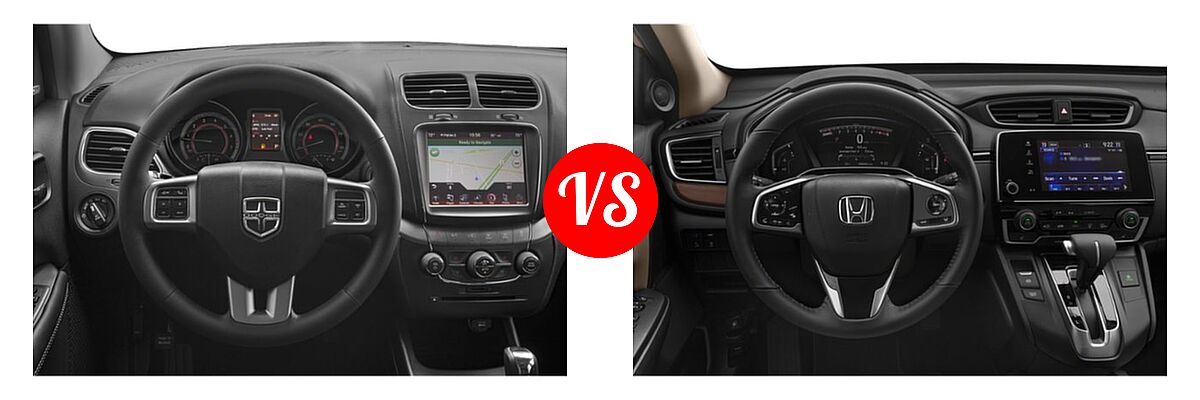 2019 Dodge Journey SUV Crossroad / SE vs. 2019 Honda CR-V SUV EX-L - Dashboard Comparison