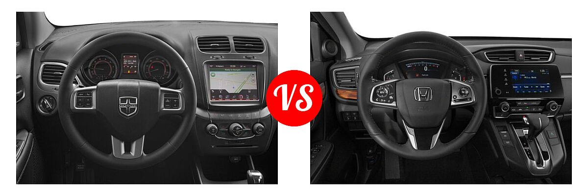 2019 Dodge Journey SUV Crossroad / SE vs. 2019 Honda CR-V SUV EX-L - Dashboard Comparison