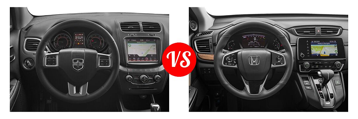 2019 Dodge Journey SUV Crossroad / SE vs. 2019 Honda CR-V SUV Touring - Dashboard Comparison