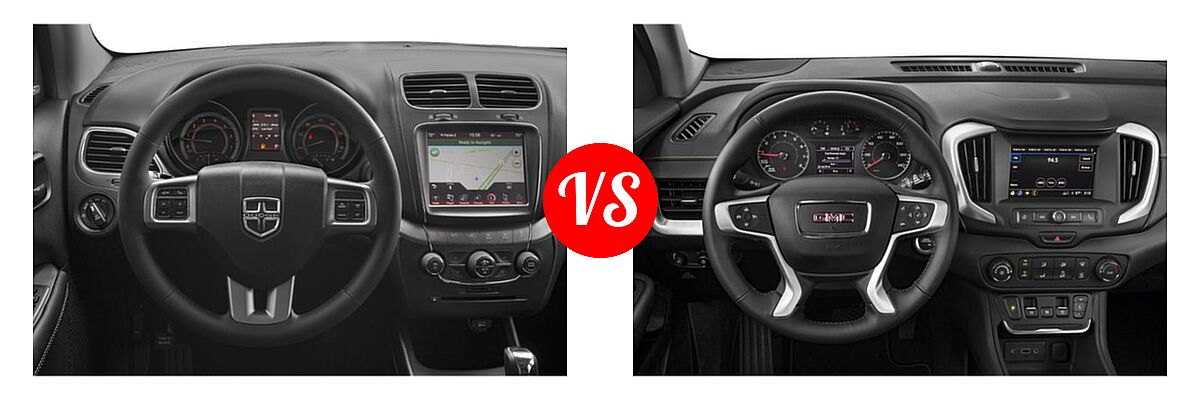 2019 Dodge Journey SUV Crossroad / SE vs. 2019 GMC Terrain SUV SL / SLE - Dashboard Comparison