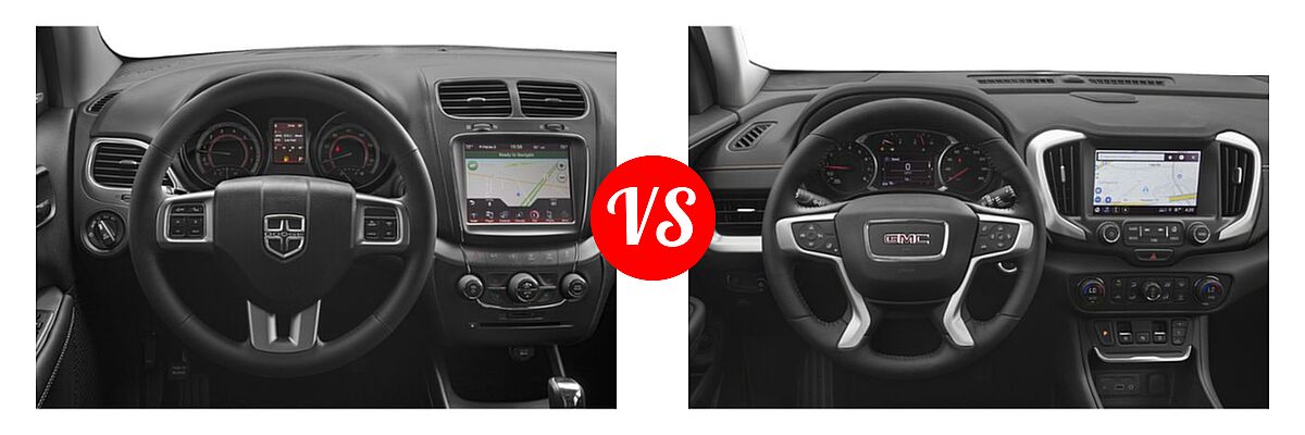 2019 Dodge Journey SUV Crossroad / SE vs. 2019 GMC Terrain SUV SLT - Dashboard Comparison