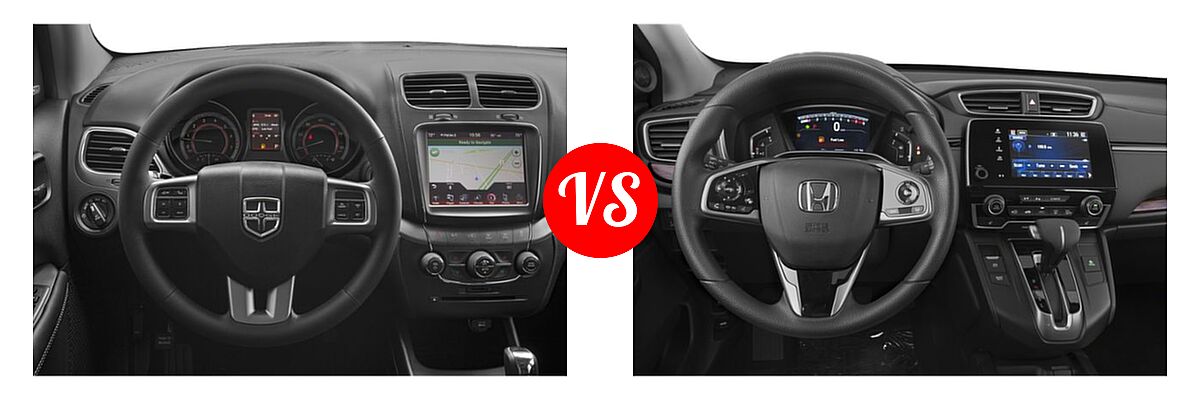 2019 Dodge Journey SUV Crossroad / SE vs. 2019 Honda CR-V SUV EX - Dashboard Comparison