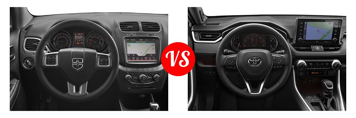 2019 Dodge Journey SUV Crossroad / SE vs. 2019 Toyota RAV4 SUV Limited - Dashboard Comparison