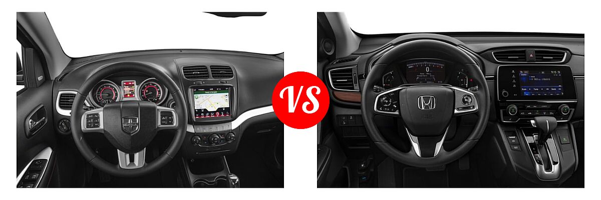 2019 Dodge Journey SUV GT vs. 2019 Honda CR-V SUV EX - Dashboard Comparison