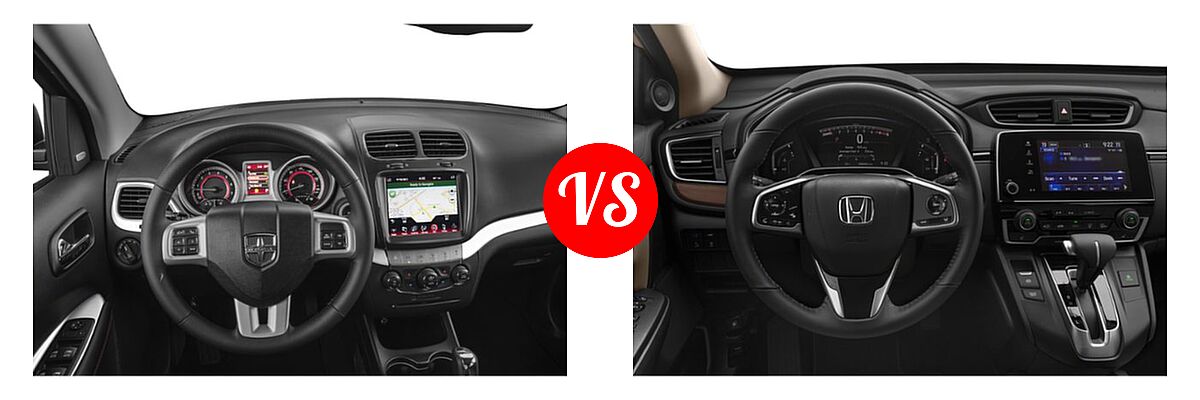 2019 Dodge Journey SUV GT vs. 2019 Honda CR-V SUV EX-L - Dashboard Comparison