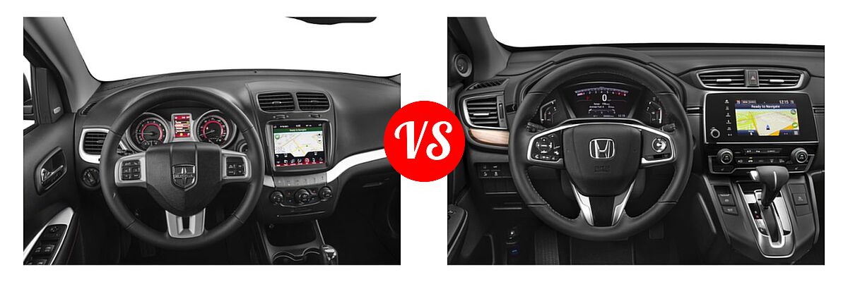 2019 Dodge Journey SUV GT vs. 2019 Honda CR-V SUV Touring - Dashboard Comparison