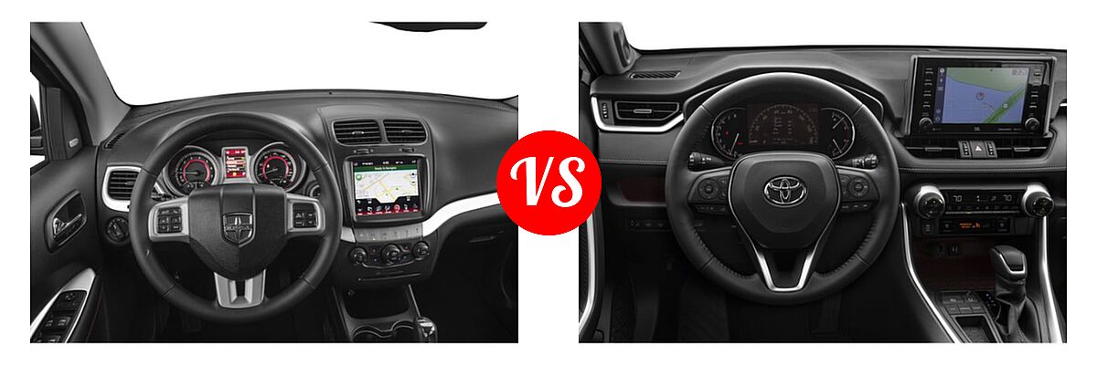 2019 Dodge Journey SUV GT vs. 2019 Toyota RAV4 SUV Limited - Dashboard Comparison