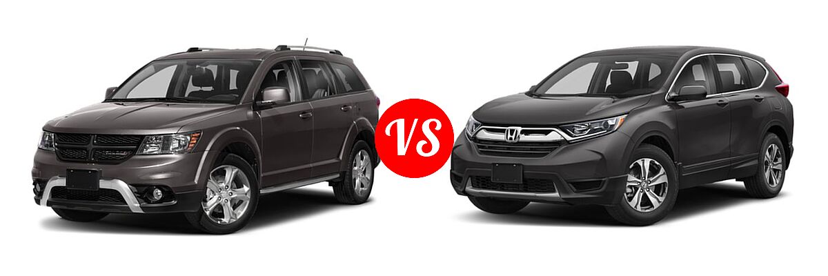 2019 Dodge Journey SUV Crossroad / SE vs. 2019 Honda CR-V SUV LX - Front Left Comparison