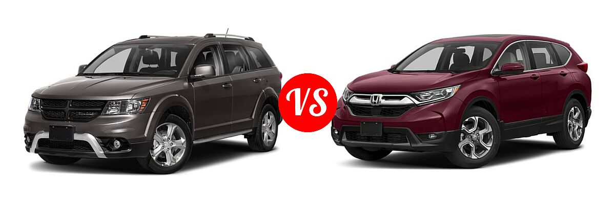 2019 Dodge Journey SUV Crossroad / SE vs. 2019 Honda CR-V SUV EX - Front Left Comparison