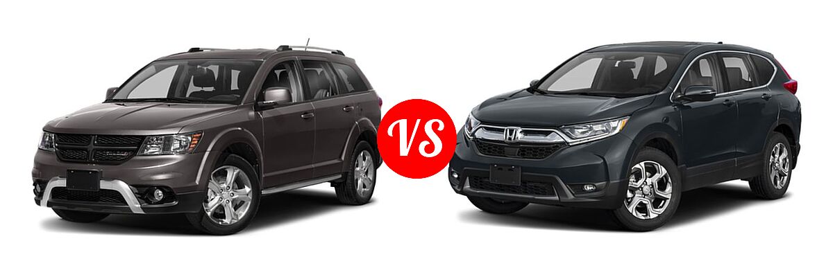 2019 Dodge Journey SUV Crossroad / SE vs. 2019 Honda CR-V SUV EX-L - Front Left Comparison