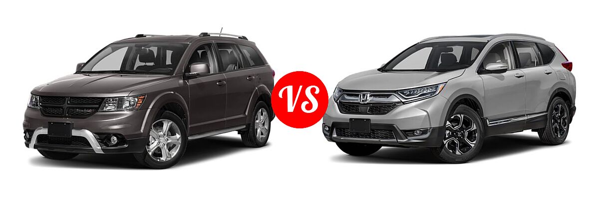 2019 Dodge Journey SUV Crossroad / SE vs. 2019 Honda CR-V SUV Touring - Front Left Comparison