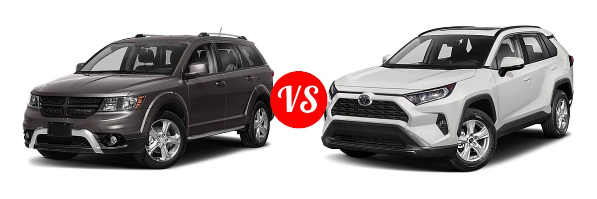 2019 Dodge Journey SUV Crossroad / SE vs. 2019 Toyota RAV4 SUV LE / XLE Premium - Front Left Comparison
