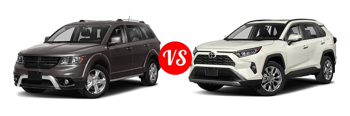 2019 Dodge Journey SUV Crossroad / SE vs. 2019 Toyota RAV4 SUV Limited - Front Left Comparison