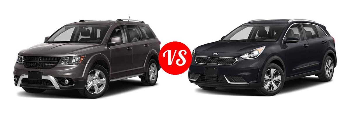 2019 Dodge Journey SUV Crossroad / SE vs. 2019 Kia Niro SUV FE / LX - Front Left Comparison