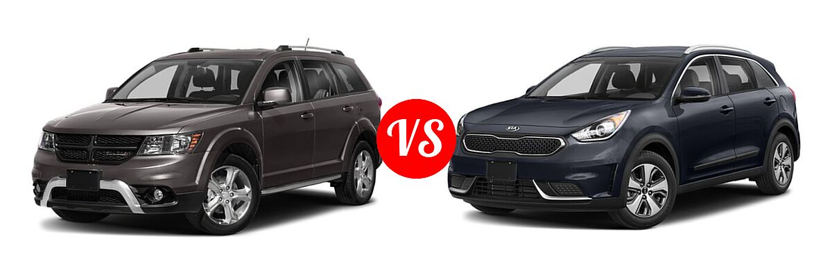 2019 Dodge Journey SUV Crossroad / SE vs. 2019 Kia Niro SUV EX - Front Left Comparison