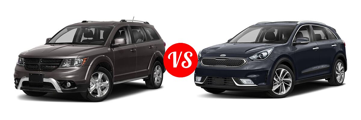 2019 Dodge Journey SUV Crossroad / SE vs. 2019 Kia Niro SUV S Touring / Touring - Front Left Comparison