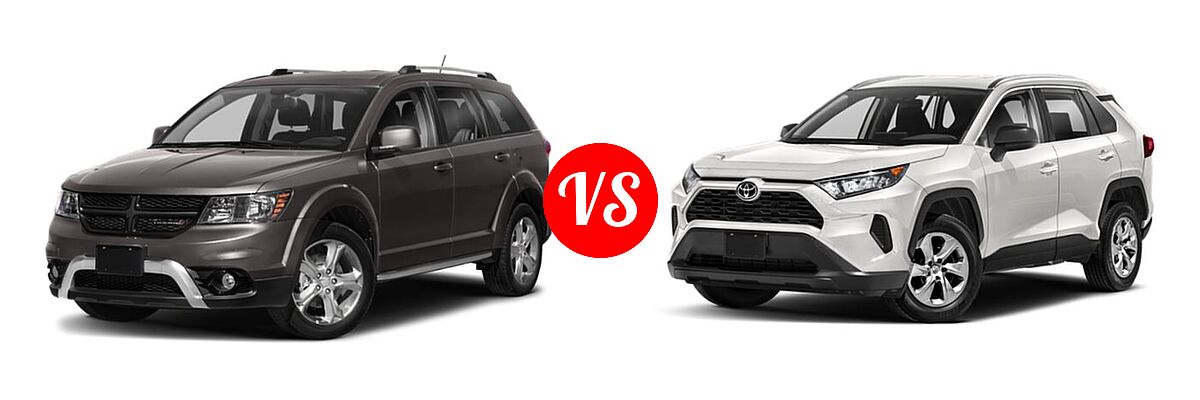 2019 Dodge Journey SUV Crossroad / SE vs. 2019 Toyota RAV4 SUV LE - Front Left Comparison