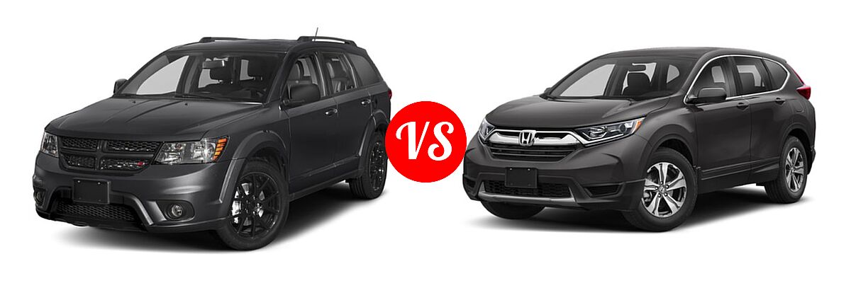 2019 Dodge Journey SUV GT vs. 2019 Honda CR-V SUV LX - Front Left Comparison