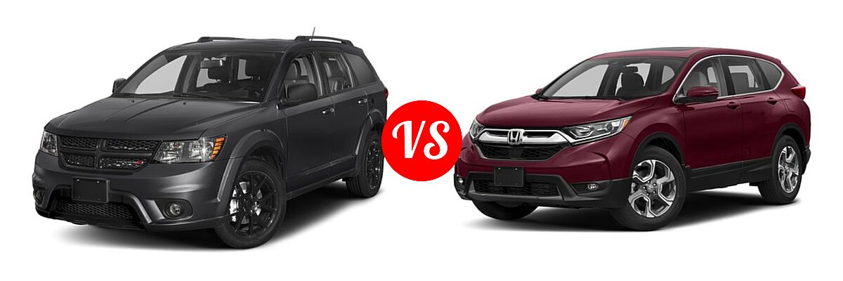 2019 Dodge Journey SUV GT vs. 2019 Honda CR-V SUV EX - Front Left Comparison