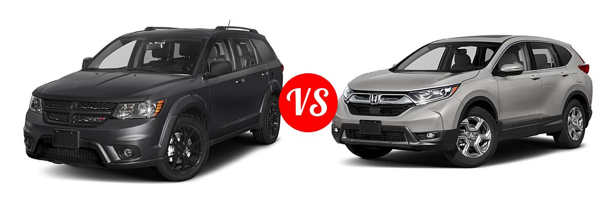 2019 Dodge Journey SUV GT vs. 2019 Honda CR-V SUV EX-L - Front Left Comparison