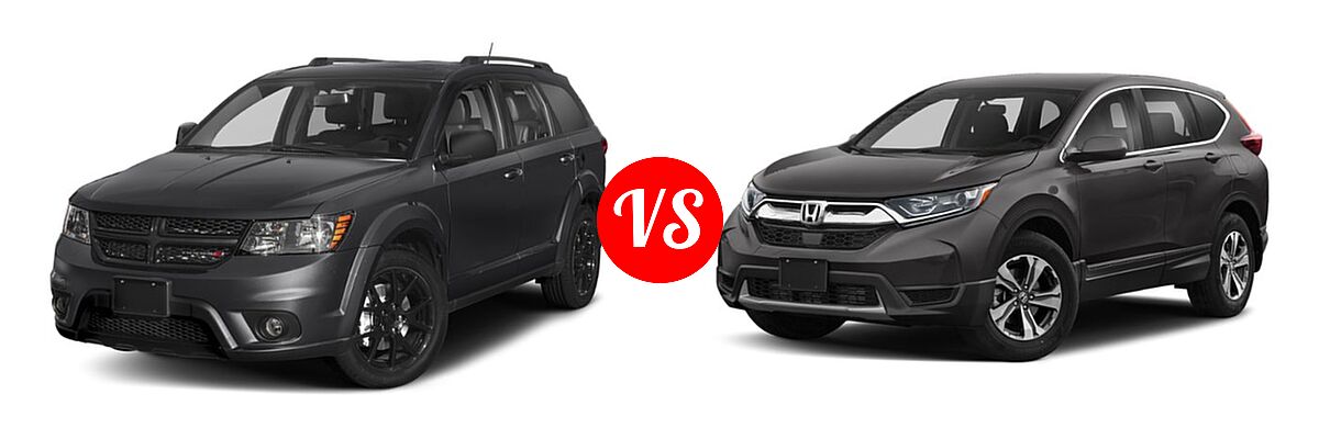 2019 Dodge Journey SUV GT vs. 2019 Honda CR-V SUV LX - Front Left Comparison